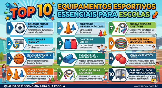 TOP 10 Equipamentos Esportivos Essenciais para Escolas