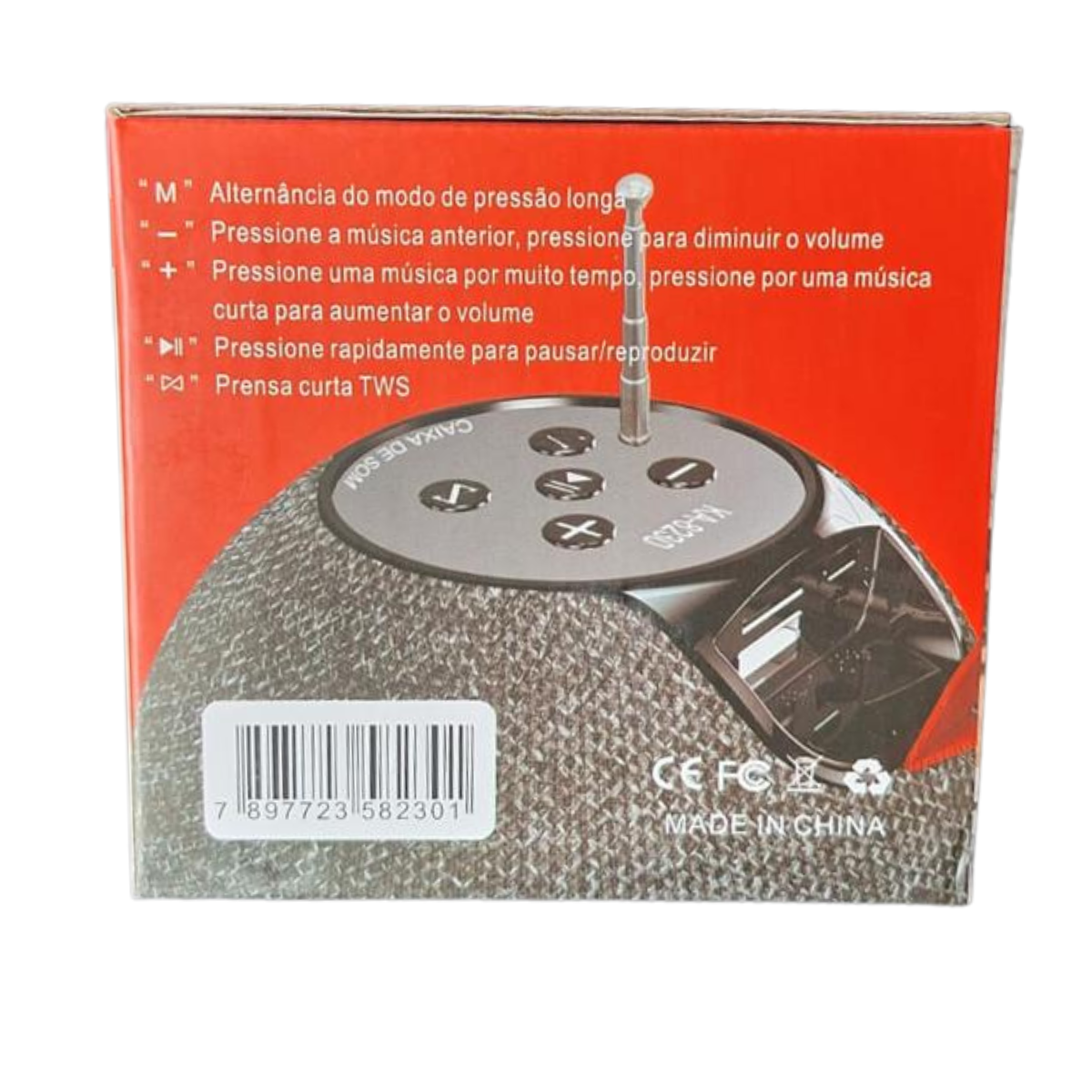 Mini caixa de som Kapbom KA-8502 - Fotografia Automática