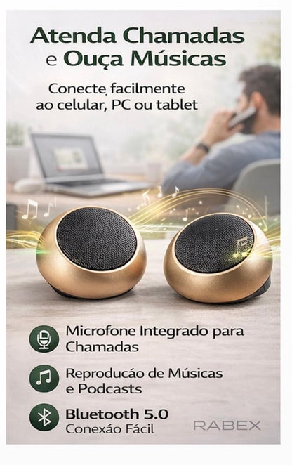 Caixinha de Som Bolinha Mini Speaker Potencia