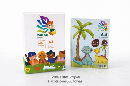 Folha Sulfite Paper A4 75gr 210mmx297mm Pct. 500 folhas