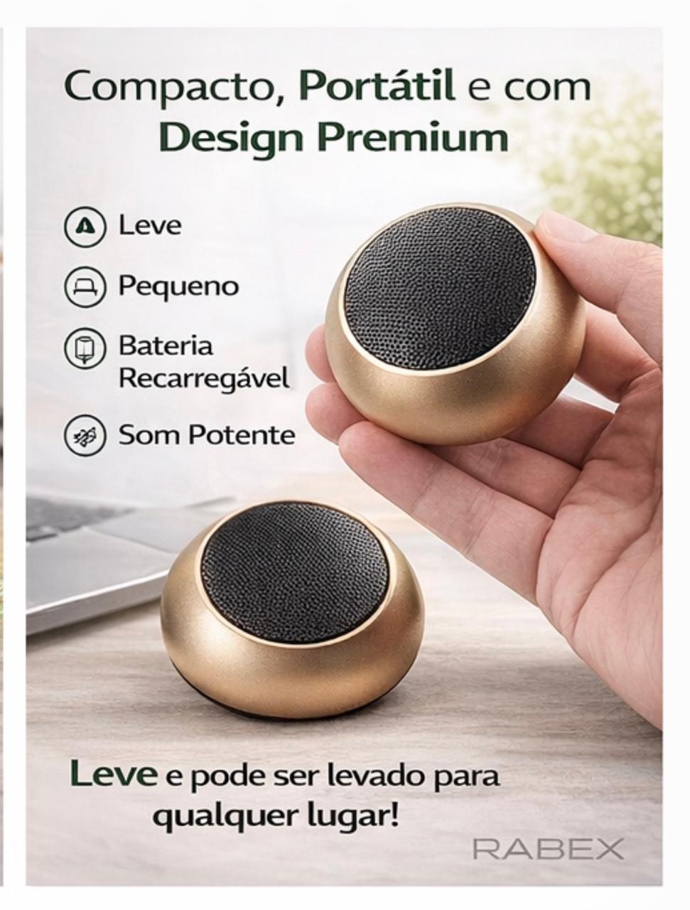 Caixinha de Som Bolinha Mini Speaker Potencia