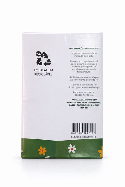 Folha Sulfite Paper A4 75gr 210mmx297mm Pct. 500 folhas