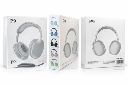 Fone de Ouvido Bluetooth P9 Sem Fio Headphone com Microfone