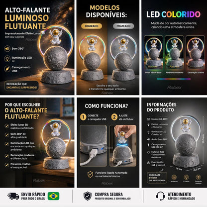 Auto-falante luminoso suspenso KA 8599 LED