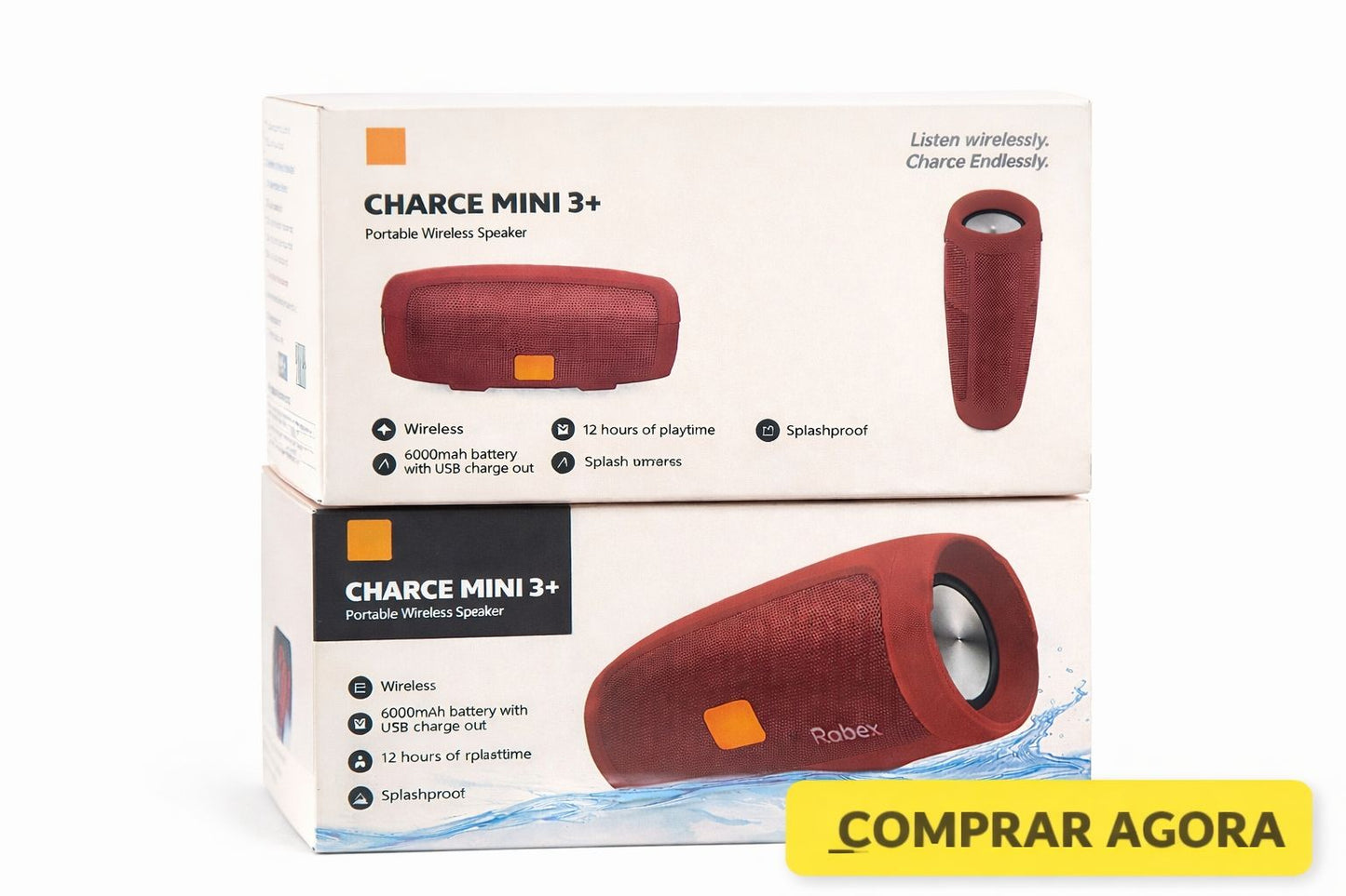 Caixa de som Mini Charge 3+  Box Bluetooth Potente