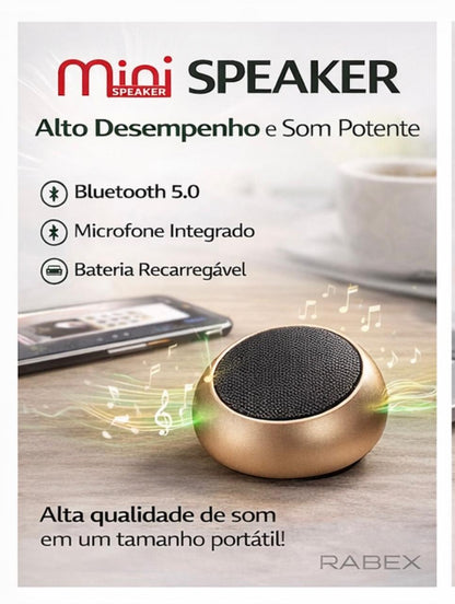 Caixinha de Som Bolinha Mini Speaker Potencia