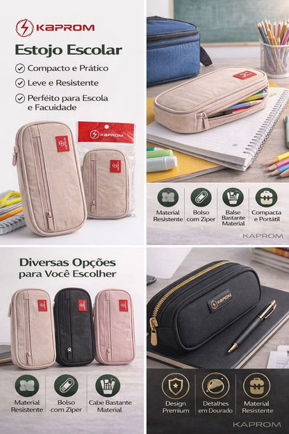 Estojo Escolar Kapbom Rabex