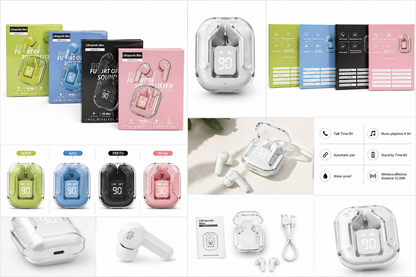 Fone de ouvido resistente água colorido Bluetooth