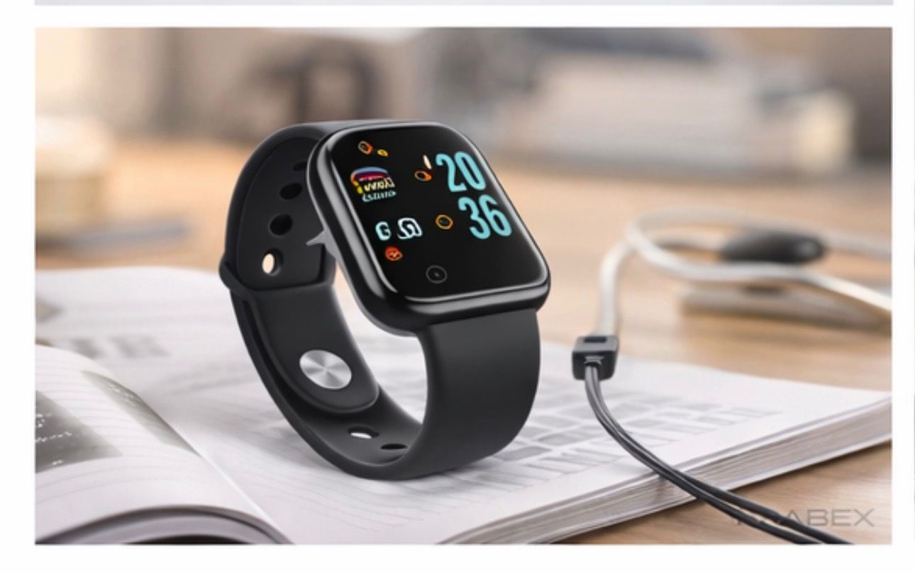 Smartwatch Relógio Digital Bracelet Your Health Steward Preto/Branco