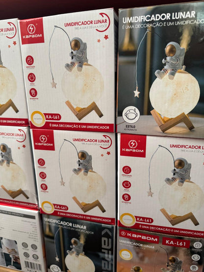 Umidificador de ar Lunar decorativo e funcional 880ml