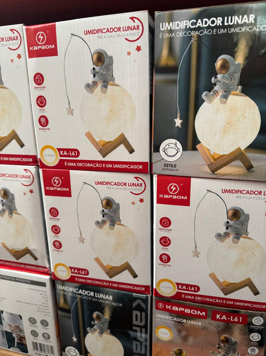 Umidificador de ar Lunar decorativo e funcional 880ml