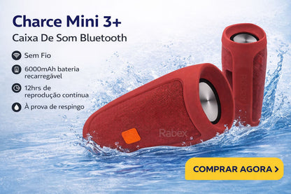 Caixa de som Mini Charge 3+  Box Bluetooth Potente