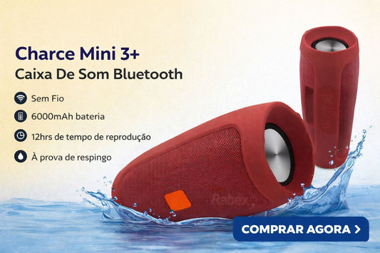 Caixa de som Mini Charge 3+  Box Bluetooth Potente